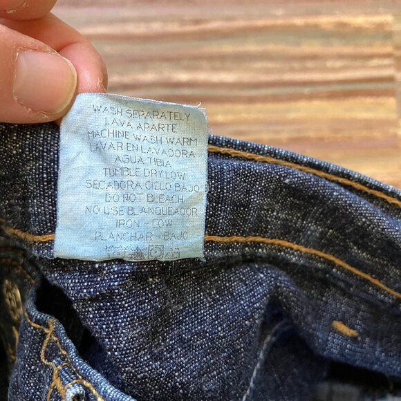 Faded Glory Dark Denim Shorts Vintage Made in USA 7" Inseam 31" Waist - Picture 4 of 5